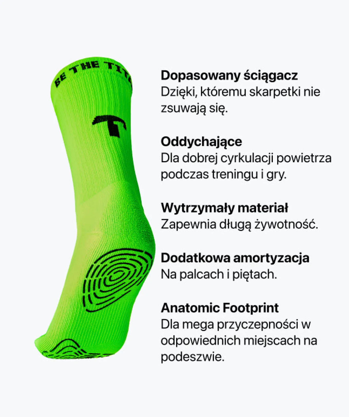 Grip Socks - jasnozielony-T1TAN Fashion