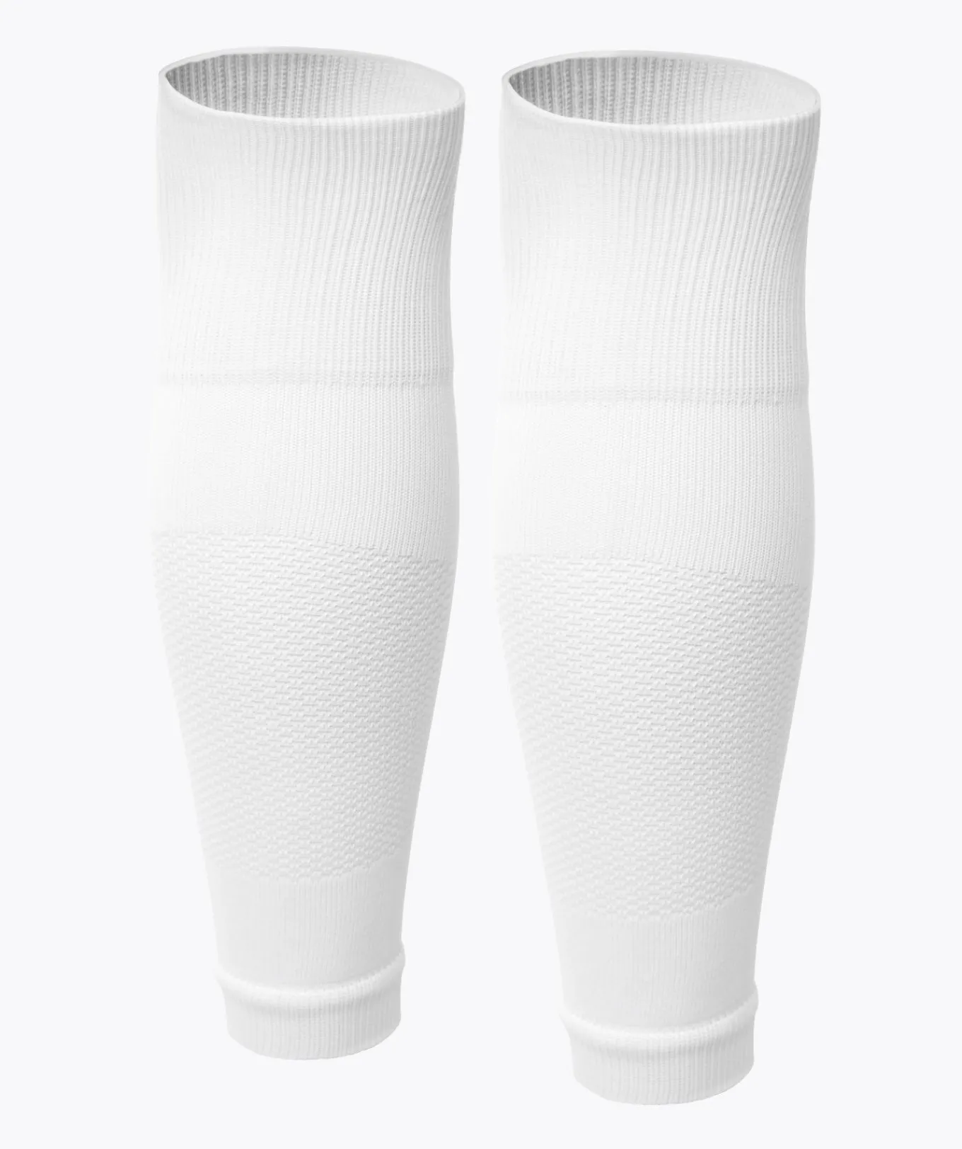 Piłkarskie rękawy na nogi - białe-T1TAN Fashion